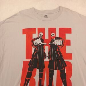 WWE The Bar Crew Neck Graphic Short Sleeve T Shirt Mens Size 3XL Gray